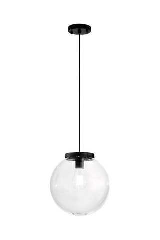Candeeiro suspenso Polly Transparente e preto