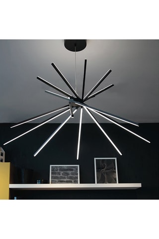 Candeeiro suspenso LED Shangai Preto