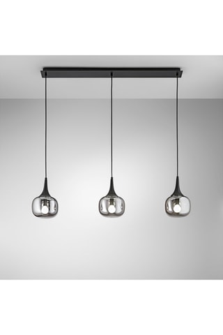 Candeeiro suspenso Jaipur Cinzento e preto