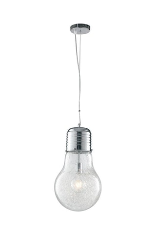 Candeeiro suspenso Lampadina Prateado