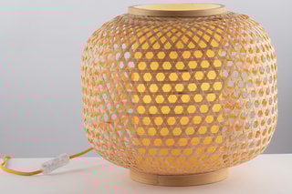 Candeeiro de mesa em bambu Zen Natural