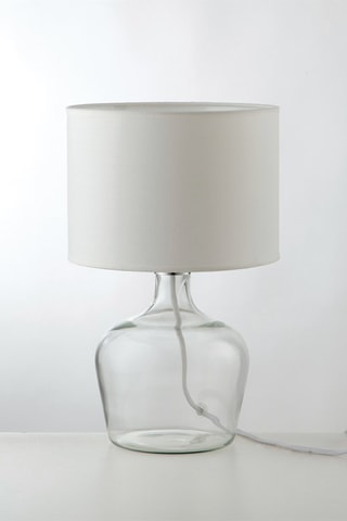 Candeeiro de mesa em vidro soprado Hendrix Branco
