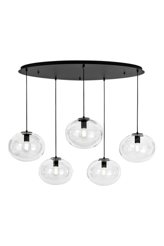 Candeeiro suspenso Galaxy - Preto e transparente