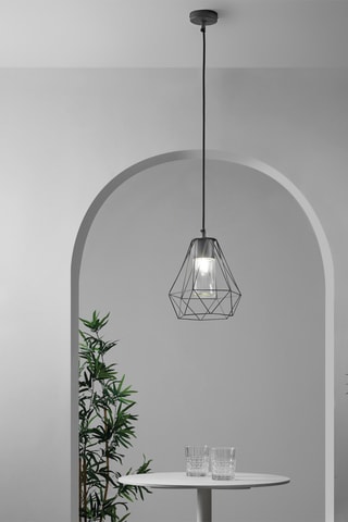 Candeeiro suspenso Mandala - Preto 