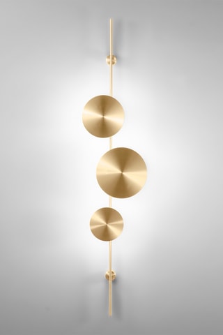 Aplique de parede LED Idol - Dourado - 3 x 33 W