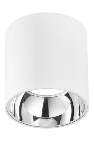 Candeeiro de teto LED Mig - Branco e cromado - 20 W