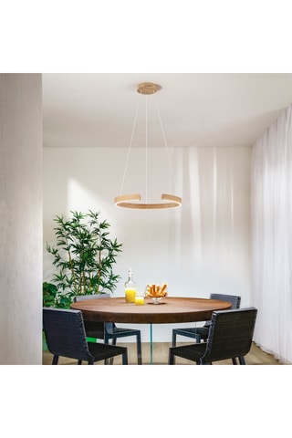 Candeeiro suspenso LED Navel - Castanho -­ 30 W