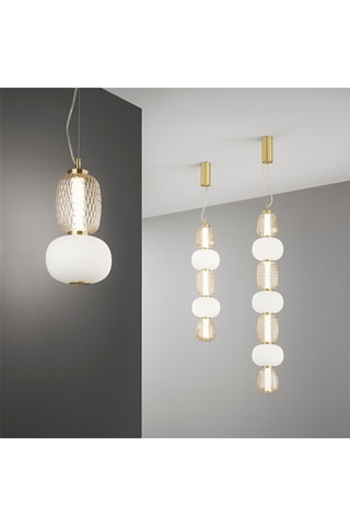 Candeeiro suspenso LED Totem - Dourado - 42 W