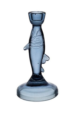 Base para vela Oanez - 20 cm - Azul-petróleo