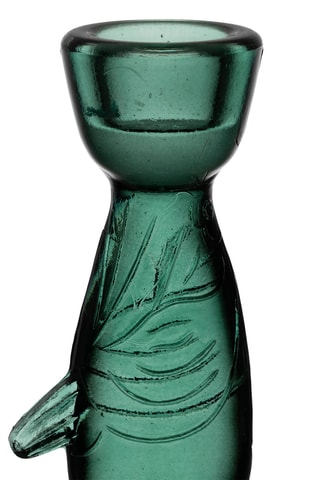 Base para vela Oanez - 20 cm - Verde-esmeralda