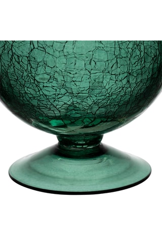 Base para vela Oanez - 15,5 cm - Verde-esmeralda