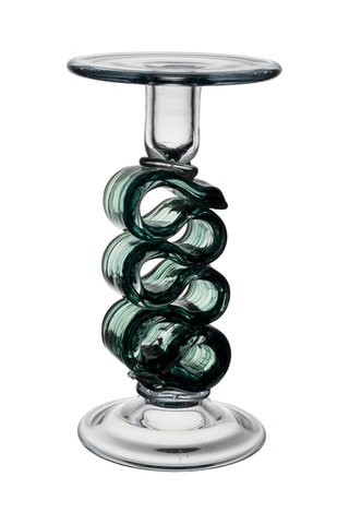 Base para vela Sablon - 23,5 cm - Verde-esmeralda