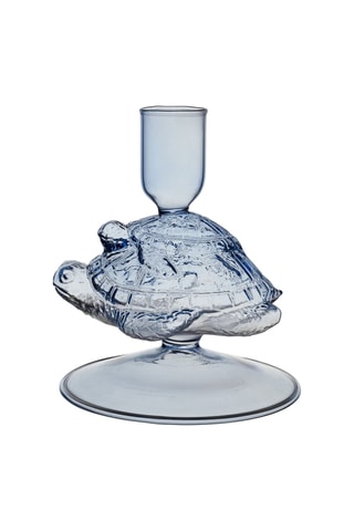 Base para vela Tortue - 11 cm - Azul-celeste