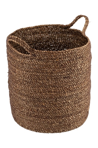 2 cestos de arrumação Soleg - 28 e 18 cm - Castanho