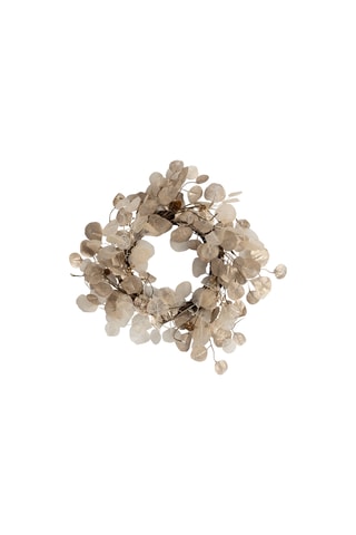 Couronne Eucalyptus - 53 cm - Doré et écru