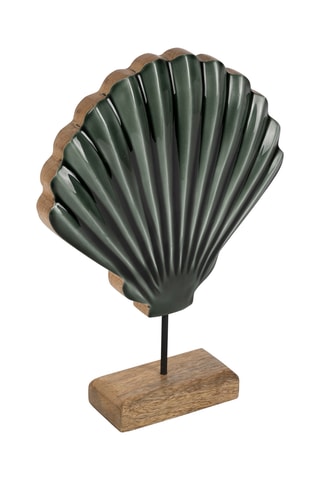 Decoração Amarres - 20 x 5 x 28 cm - Verde-esmeralda e natural