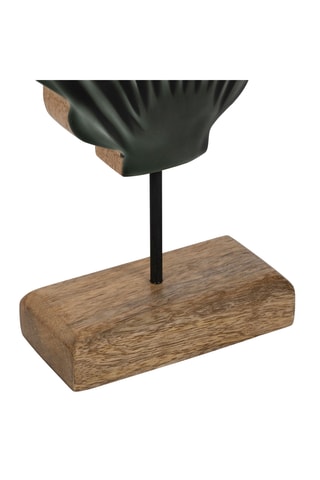 Decoração Amarres - 20 x 5 x 28 cm - Verde-esmeralda e natural