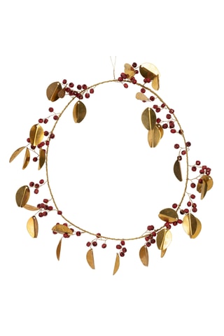 Couronne en manguier Dulsine - 20 cm - Doré et rouge