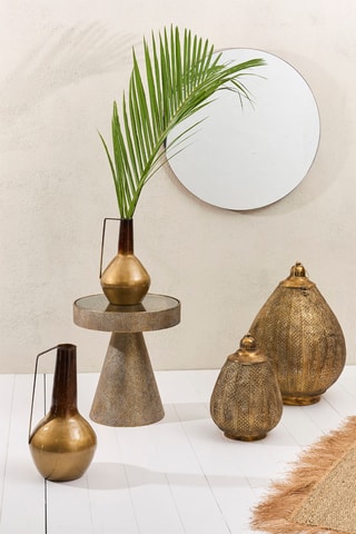 Miroir en pin Mikawa - 80 cm - Naturel