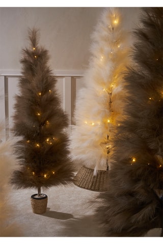 Sapin décoratif Pampa - 75 x 150 cm - Beige