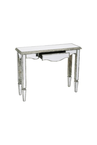Console 1 tiroir Bois Miroir - 110 x 85 x 34 cm
