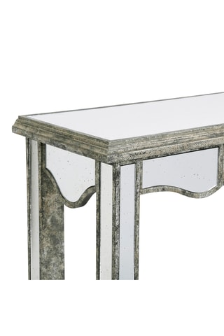 Console 1 tiroir Bois Miroir - 110 x 85 x 34 cm