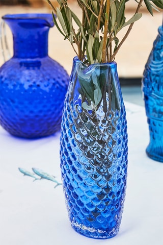 Vaso Mer - 27 cm - Índigo