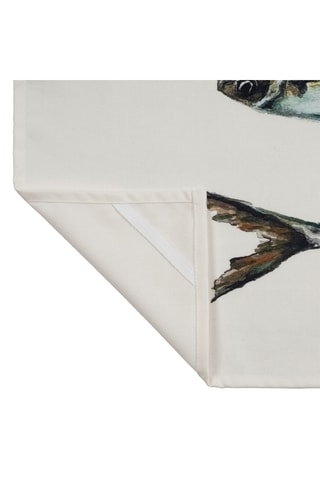 2 panos Rivière - Turquesa e branco - Turquesa