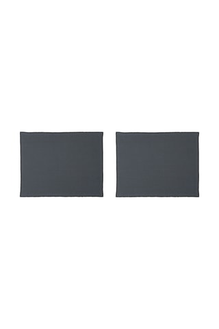 2 individuais de mesa Corino - 50 x 40 cm - Cinzento