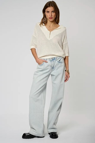 Polo regular - Écru