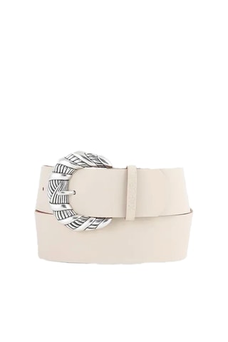 Ceinture en cuir - Beige