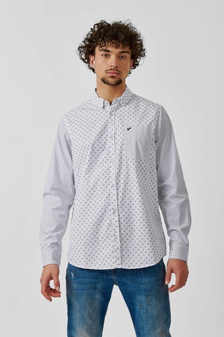 Chemise regular en coton biologique - Blanc