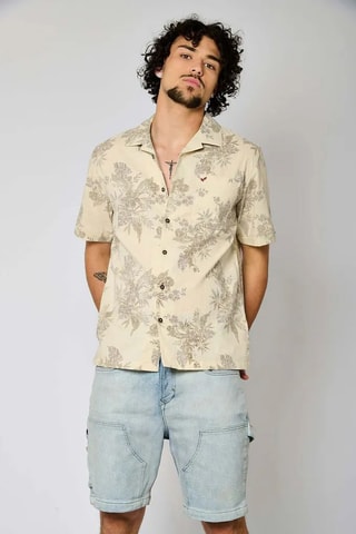 Chemise en coton biologique - Beige