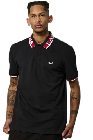 Polo droit - Noir