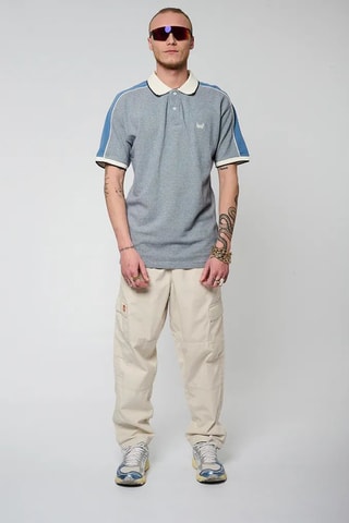 Polo regular en coton biologique - Bleu