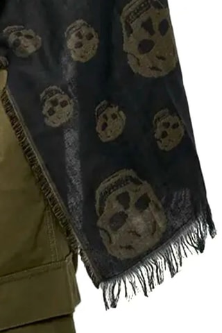 Foulard Jull - Kaki et noir