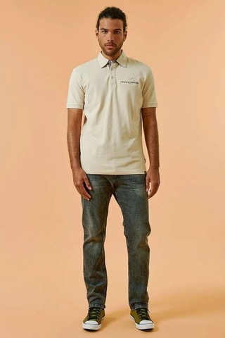 Polo en coton biologique Nael - Beige