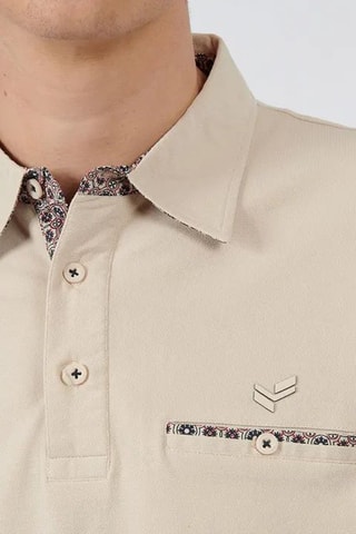 Polo en coton biologique Nael - Beige