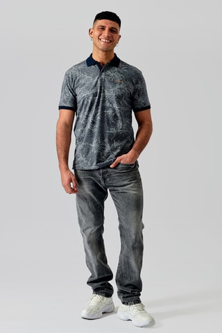 Polo en coton biologique - Bleu marine