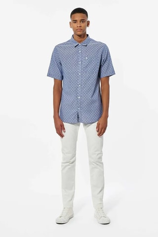 Chemise regular en coton biologique - Ciel