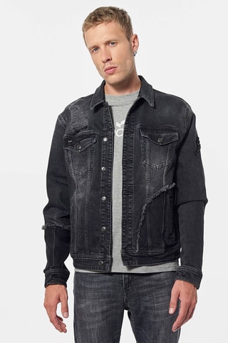 Veste en jean Rage - Noir