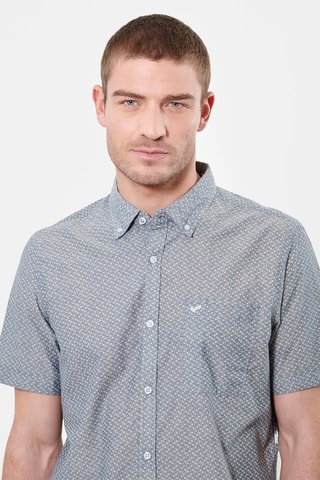 Chemise en coton biologique Mael - Bleu marine