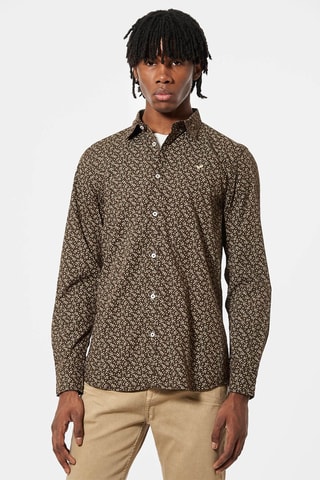 Chemise Tell Marron foncé