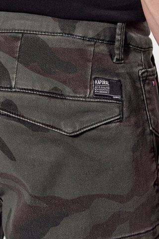 Short en jean Angus - Kaki