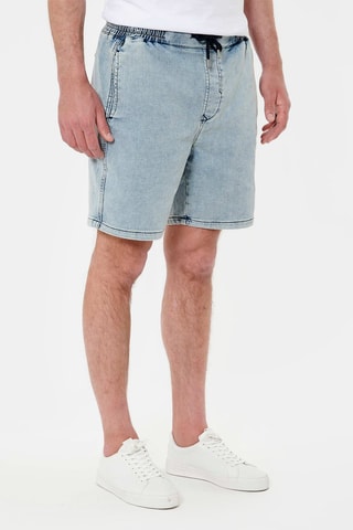 Short en jean et coton biologique Erden - Ciel