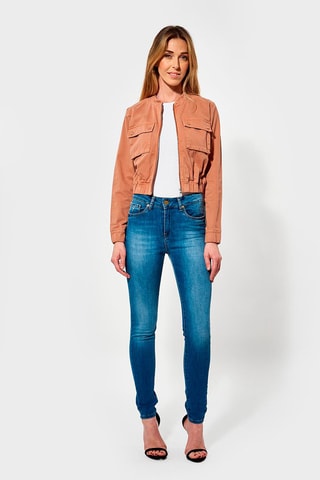 Veste en jean Lori Orange