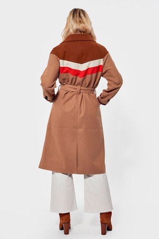 Manteau en laine Figue Beige