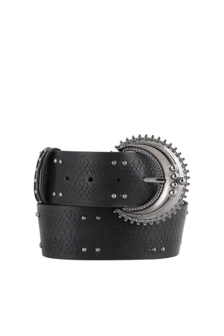 Ceinture en cuir Test - Noir