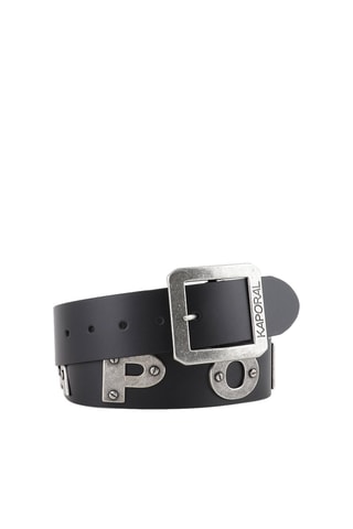 Ceinture en cuir Bold - Noir