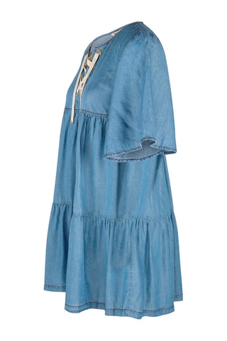 Robe trapèze en jean Tilan Bleu